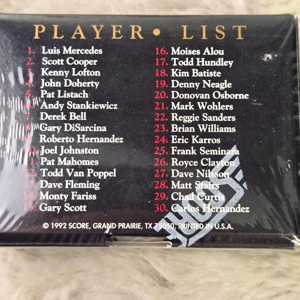 1992 Pinnacle MLB Rookies 30 Glossy Card Set Score Factory Sealed Mahomes Lofton